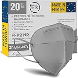 20x FFP2 grau [MADE IN EUROPE] - FFP2 Maske grau CE zertifiziert nach EN149:2001+A:2009 -...