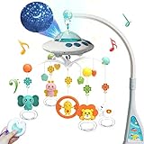 Eners Baby Mobile Babybett mit Musik und Lichtern, Bett Mädchen Junge mit...