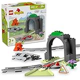 LEGO DUPLO Town Eisenbahntunnel und Schienen – Erweiterungsset, Geschenk für...