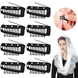 12 StüCk U-FöRmige Metallklammern für PerüCkenklammern Brosche BB Clips...