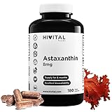 Astaxanthin 8 mg. 180 vegane Kapseln für eine 6-monatige Kur. Hergestellt aus...
