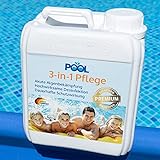 3-in-1 Poolreinigung Wasserpflege - Ideale 2 L - gegen Algen und Ablagerungen im Pool –...