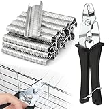 Wurstclipper Zange mit 600 M-Klammern, Hog Ringzangen Drahtbefestigungszange...