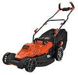 Black+Decker Elektro-Rasenmäher mit Fahrradlenker-Griff (1.800W, 42cm Schnittbreite,...