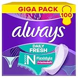 Always Daily Fresh Slim Flexistyle Slipeinlagen 100 Stück, Mit Frischeduft, Ultra-dünn...