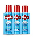 Alpecin Hybrid Coffein-Shampoo - 3 x 250 ml - Haarshampoo für Männer bei trockener,...