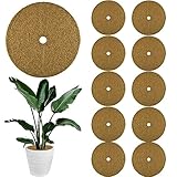 ZDQC 10 Stück Kokos Mulchscheibe,Ø 30CM Kokosscheibe,Kübelabdeckung...