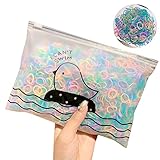 1000/Pack Mädchen Bunte Mode Einweg Gummiband Elastisches Haarband Lockenwickler Kleine...
