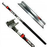 SOLID PROFI SET - Flächenspachtel edelstahl mit aluminium teleskopstange und...