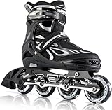 2PM SPORTS Verstellbar Inliner für Kinder Mädchen Jungen, Inline Skates Rollschuhe für...
