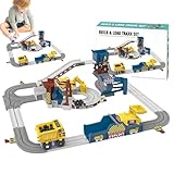 Toy Car Track, Kleinkind Rennstrecke,Steinbruch Fahrzeug Abenteuerstrecke Set - Lern- und...