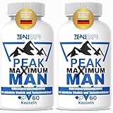 PEAK Maximum MAN Kapseln ORIGINAL von ZENICAPS 2er Pack - Für aktive Männer – mit Zink...