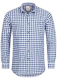 Stockerpoint Trachtenhemd OC-Franzl | kariert | modern Fit M Blau