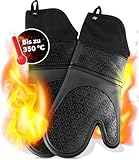 AVANA Silikon Ofenhandschuhe Hitzebeständige Anti-Rutsch Kochhandschuh mit weichem...