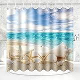 LTZGO 180x200 Duschvorhang aus Stoff Polyester Textil Anti-schimmel Wasserdicht...