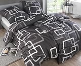 Kuscheli® Bettwäsche 135x200 4teilig - Bettwäsche-Sets mit je 2X Bettbezug...