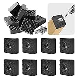 Ouzionz Packung 32 Gummifüße Schraubbar, Quadratischer Gummipuffer Schwarz...