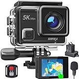 Action Cam 5K, Surfola 24MP Unterwasserkamera 40M Wasserdicht EIS Bildstabilisierun,...