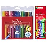 Faber-Castell Fasermaler Grip Colour Marker 20er Etui + Colour Grip 10er...