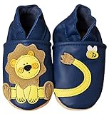 ENGEL + PIRATEN Krabbelschuhe Baby Leder Mädchen Jungen Babyschuhe Hausschuhe...
