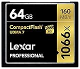 Lexar Professional 1066x 64GB CompactFlash Speicherkarte, bis zu 160 MB/s Lesen, CF Karte...