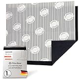FilterBase® Aktivkohlefilter Dunstabzugshaube | Einzel Pack | Fettfilter Flach +...