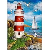5D DIY Diamond Painting Kits, Wachturm Diamant Painting Bilder Full Drill, Diamant Strass...