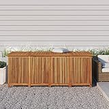 Xichuzi Gartentruhe 200x80x75 cm Massivholz Akazie, Gartenschrank, Gartenbox, Paketbox,...