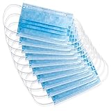 CRAZE 10er Set Mundmaske Einwegmaske Gesichtsmaske 3-lagig Maske für Gesicht und Nase...
