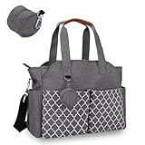 Bizcasa Baby Wickeltasche, 13 Taschen, Reise Wickeltasche Henkeltaschen Portable...