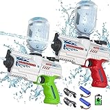 VATOS Elektrische Wasserpistole - 2er Pack wiederaufladbarer Wasserpistolen für Kinder &...