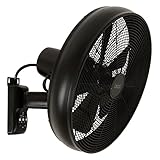 LUCCI AIR Wandventilator Breeze, Ventilator inkl. Fernbedienung, Wandlüfter mit...