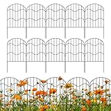 Gartenzaun-Bordüre,3,x 33cm x 61cm Klappbarer Zierzaun Für Beeteinfassung - 10x...