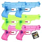 TE-Trend 6er Wasserspielzeug-Set für Kinder - kompakte Wasserpistolen für...