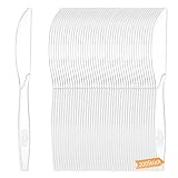 Coztie Plastikbesteck, 200 Stück Plastikmesser, Party Besteck, Premium Plastik Messer,...