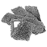 com-four® 4x Ersatz-Bezug für Bodenwischer - Wischbezug aus Microfaser Chenille zur...