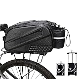 12L wasserdichte Fahrrad Gepäckträgertasche, Reißfestes, Wasserdichtes...