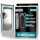 PROCREA® 2x Premium Staubschutztür mit Reißverschluss [Großer Zipper, Breite...