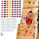 VEVOR 72 Klettergriffe, Kletterfelsen in verschiedenen Größen und Farben für Kinder und...