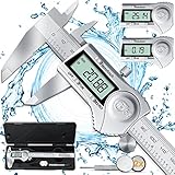 KESSER® Digital Messschieber Edelstahl 150mm LCD Display Inkl. Aufbewahrungsbox...