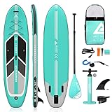 Leader Accessories 10'6' All-Round SUP Board aufblasbar SUP Brett Stand Up Paddle Board...