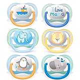 Philips Avent Schnuller Ultra Air 6er Pack // 0-6 Mo // uni Mix // 6er Set //...
