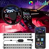 Govee RGB LED Innenbeleuchtung Auto, 4pcs 48 Strip, Upgrade Zwei-Linien-Design,...