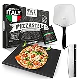 Pizza Divertimento [DAS ORIGINAL] - Pizzastein für Backofen und Gasgrill [3er...