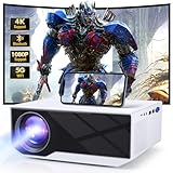 Beamer with 5G WiFi Bluetooth, Mini Outdoor/Home Video Beamer Full HD Native 1080P Tragbar...