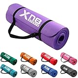 Xn8 Sports Yogamatte, 10 mm dick, NBR-Übungsmatte, reißfest, Pilatesmatte mit extra...