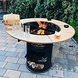 A. Weyck Tools Rundtisch Umrandung für 80cm Feuerplatte Grillplatte Grillring...