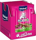 Vitakraft Cat Stick Healthy, Katzensnack, fleischige Mini-Sticks, mit Huhn und...