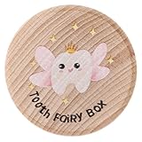BESPORTBLE Holz Milchzahndose mit Sicherem Deckel Zahn Aufbewahrungsbox für Jungen...