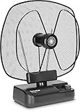 TechniSat DIGITENNE TT2 - ausrichtbare Zimmerantenne (36 dB Vollband Verstärker-Antenne...